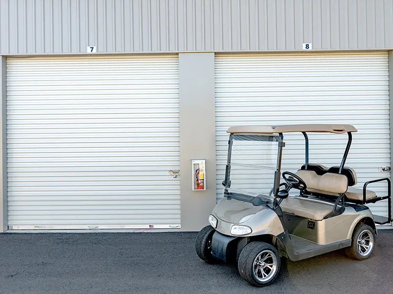 Golf Cart Outside Storage Unit